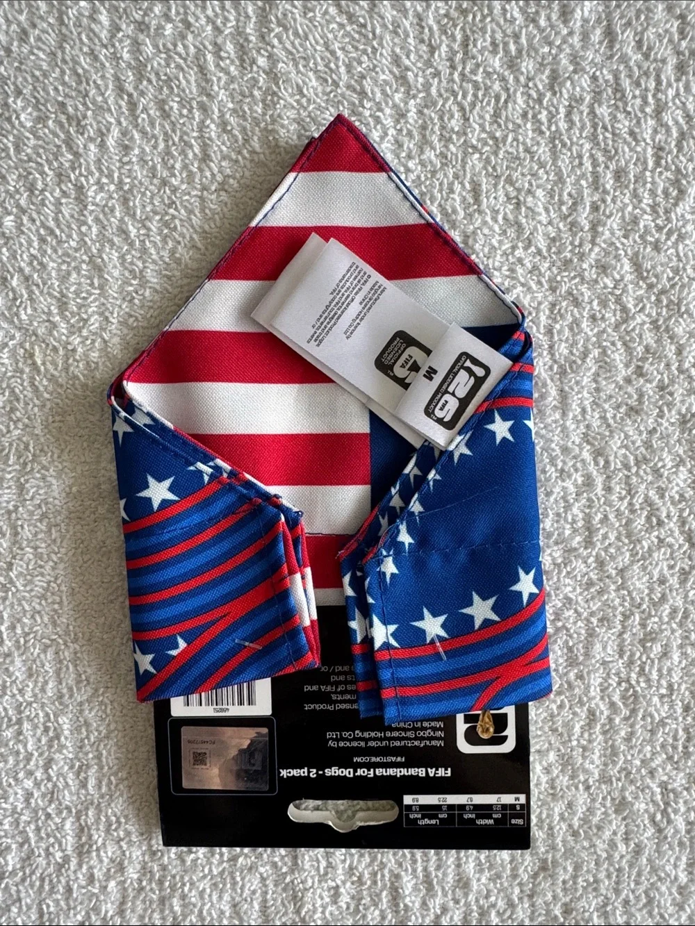 FIFA World Cup 2026 Dog Reversible Slide on Collar Bandana 2 Pack